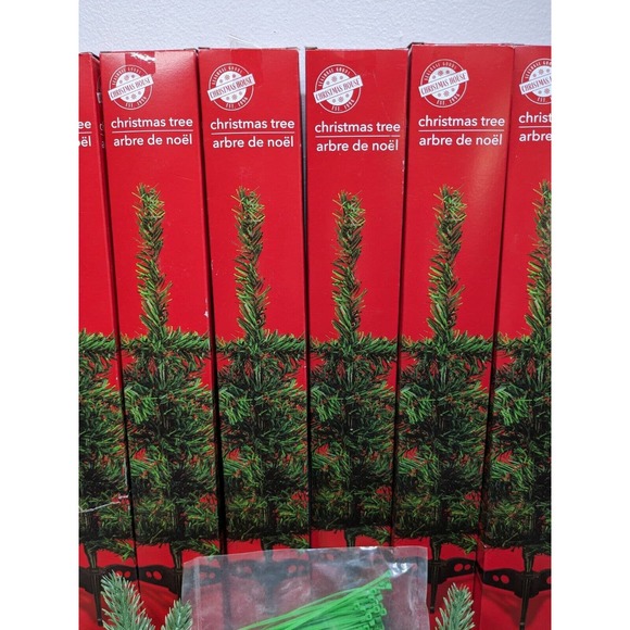 Faux Evergreen Christmas Winter Foliage Tabletop Christmas Tree's 27 Pine Picks - Picture 8 of 9